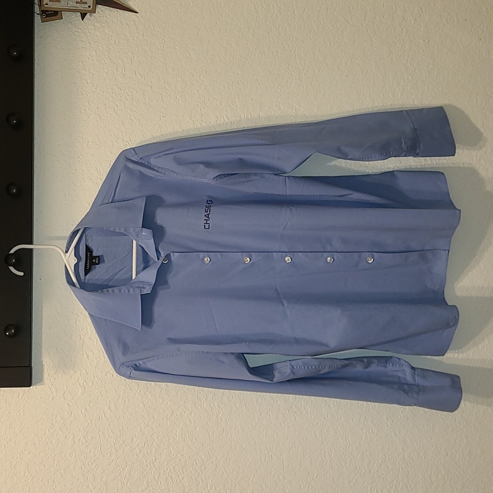 Lands'End Chase Bank long sleeve shirt
